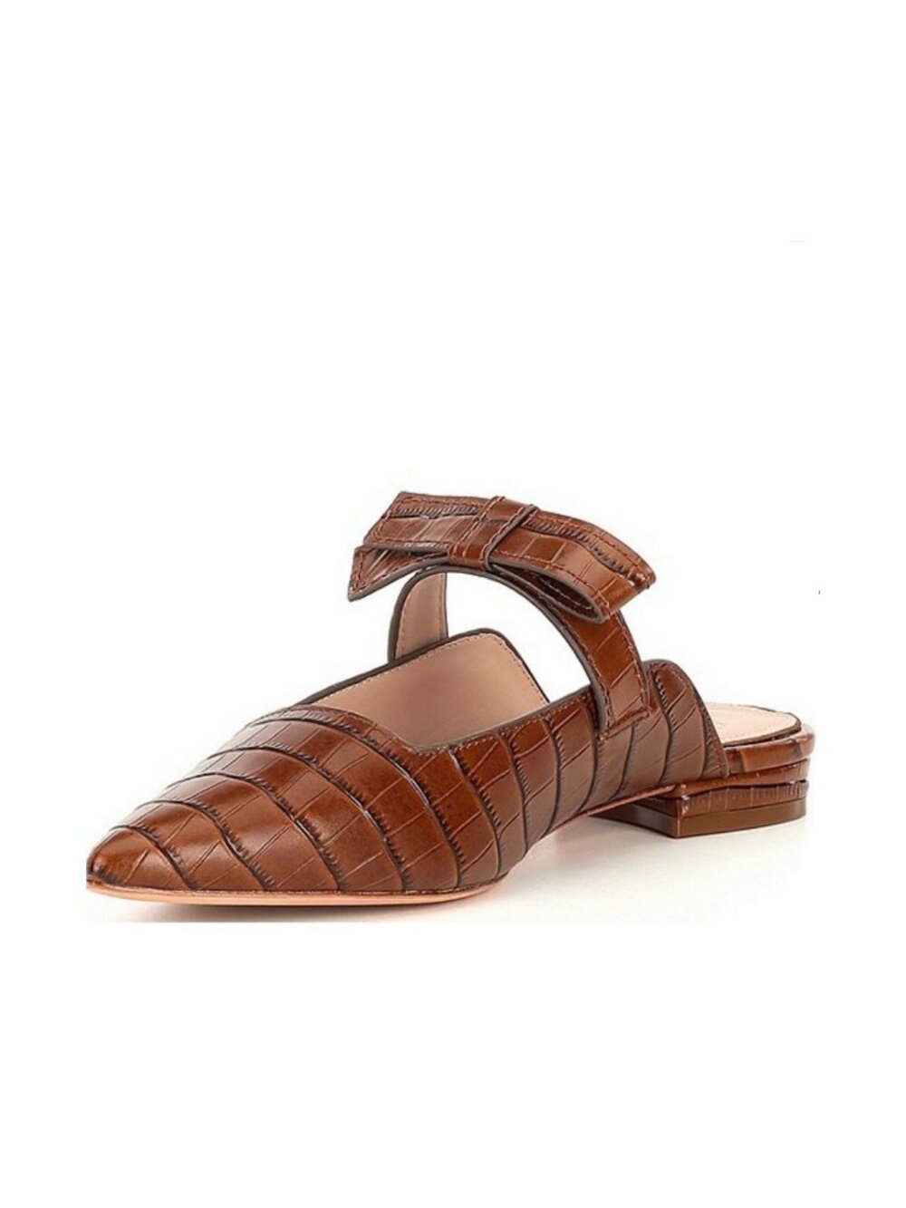 AD & Daughters Sz. 8.5 NWT Jemma Croco Embossed Leather Mule - Picture 3 of 13